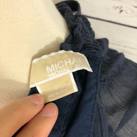 Michael Kors Navy Tank - Picture 7 of 7